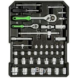 1200 Pcs aluminium metal tool box with tools kit storage mobile trolley