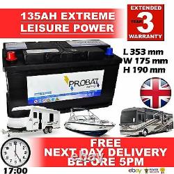 12V 135AH 135 AH Leisure Battery DEEP CYCLE for Motorhome / Caravan / Campervan