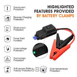 12V 2000A Car Jump Starter Battery Charger Booster Rescue Power bank Dual USB UK