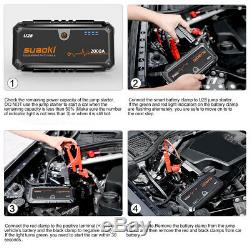 12V 2000A Car Jump Starter Battery Charger Booster Rescue Power bank Dual USB UK