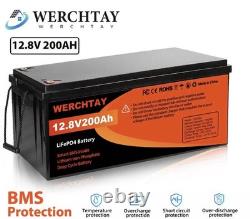 12V 200Ah LiFePO4 Lithium Battery Low Temp Leisure Battery for RV Solar 200A BMS
