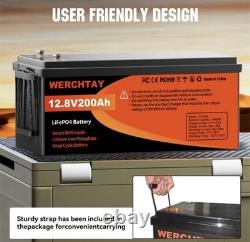 12V 200Ah LiFePO4 Lithium Battery Low Temp Leisure Battery for RV Solar 200A BMS