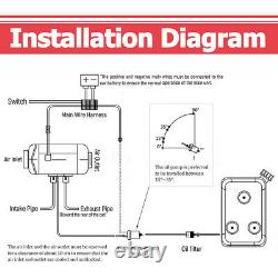 12V 5KW Diesel Air Night Heater 4 Holes LCD Monitor Remote Trucks Boats Car home