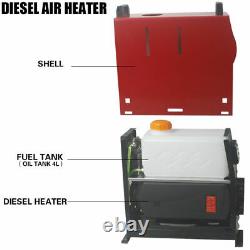 12V Air Diesel Night Heater 5KW 4 Holes LCD Monitor Remote Trucks Boats Car home