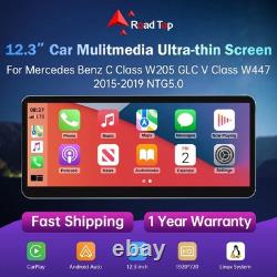 12.3' Wireless CarPlay Touch Screen Stereo NTG5. X For Benz C W205 X253 V W447