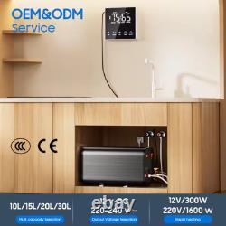 15L LCD Campervan Water Heater Boiler 12V 230V Dual Power Caravan Motorhome