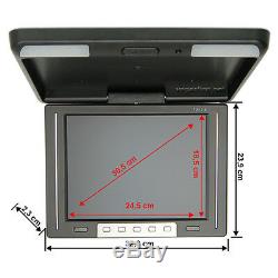 17,1 TFT Deckenmonitor 30,7cm Auto KFZ PKW Bildschirm, Flip-Down für DVD & DVBT