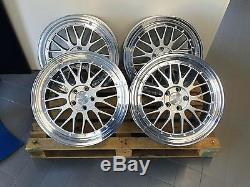 19 Zoll Ultra Wheels UA3 Felgen 5x120 Silber Gutachten Alu Le Mans für BMW E46