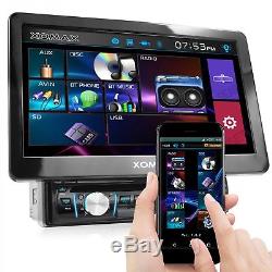 1DIN Android Autoradio mit App 10 25cm Touchscreen Monitor Bluetooth DVD USB SD