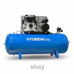 200L Litre Air Compressor Belt Drive 3hp 145psi 10bar 14cfm 2 cylinder