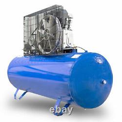 200L Litre Air Compressor Belt Drive 3hp 145psi 10bar 14cfm 2 cylinder