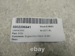 2017 UNKNOWN UNKNOWN cc ECU PELV 18 881