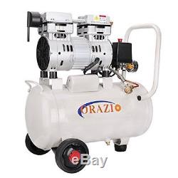 241184 ORAZIO Low Noise Oilless Silent 24L Air Compressor 750W Garage Clinic