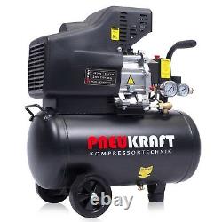 24 Litre Air Compressor 9.6 CFM, 2.5 HP 8 Bar with Wheels Powerful Machine