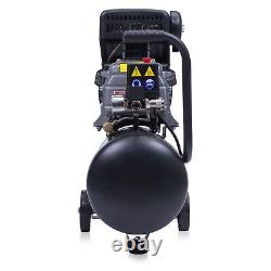 24 Litre Air Compressor 9.6 CFM, 2.5 HP 8 Bar with Wheels Powerful Machine