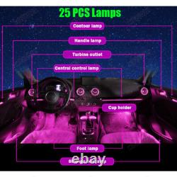 256 Colors Air Vent LED Ambient Light Atmosphere Lamp For Audi A3 S3 2013-2017