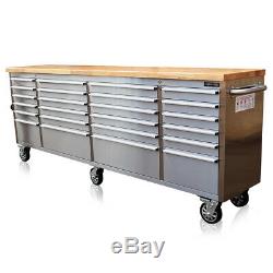 299 Us Pro Tools Tool Chest Cabinet Box Bench Stainless Steel 96 Finance Option