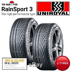2 x 225/40 R18 92Y XL FR Uniroyal RainSport3 Tyres. Same Day Dispatch Before 1pm