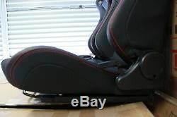 2 x Euro 2 Ultra hard wearing PVC. Red stitching Recaro style ADR approved