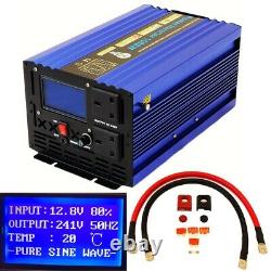 3000W(Peak)/1500W DC12V INTELLINGENT PURE SINE WAVE POWER INVERTER LCD DISPLAY