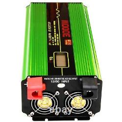 3000With6000W(Peak) DC12V-AC240V INTELLIGENT POWER INVERTER SOFT START LCD DISPLAY