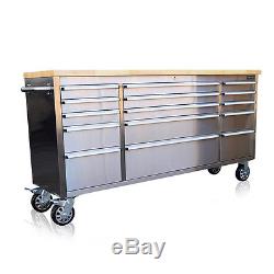 300 Us Pro Tool Chest Box Bench Stainless Steel 72 Finance Available