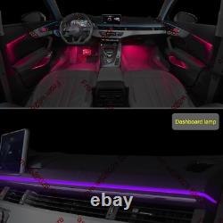 30 Colors Screen control LED Ambient Light Atmosphere Lamp For Audi A4 S4 B9