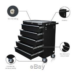 334 Us Pro Black Tools Affordable Steel Chest Tool Box Roller Cabinet 5 Drawers