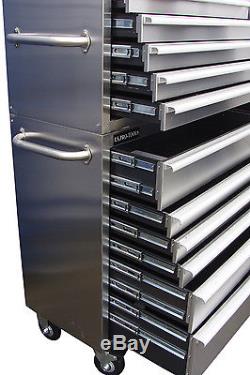 40 Us Pro Massive Tool Chest Cabinet Box Stainless Steel 54 Finance Available