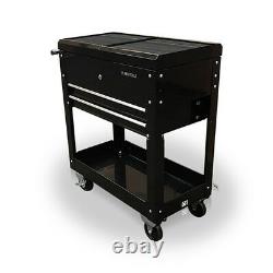 418 Us Pro Tools Tool Cart Trolley Mobile Workstaion Box Gloss Black