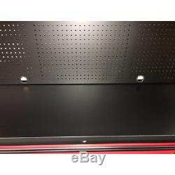 434 Us Pro Tool Chest Box Workbench Red With Black 72 3 X Cupboards Back Panel