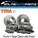 4 Front+rear Disc Rotors Brake Pads Pack Commodore Vt Vx Vy Vz 19972007 Holden