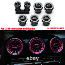 64 Colors Air Vent LED Ambient Light For Mercedes Benz C Class W205 GLC X253