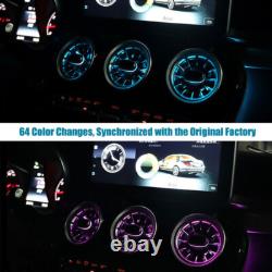 64 Colors Air Vent LED Ambient Light For Mercedes Benz C Class W205 GLC X253