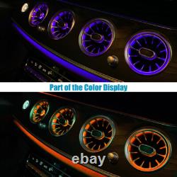 64 Colors Front Rear Air Vent LED Ambient Light Atmosphere Lamp For E W213 S213
