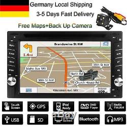 6.2 2Din Autoradio Car Touchscreen DVD GPS Navi Navigation Bluetooth USB SD MP3