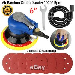 6 Air Random Orbital Palm Sander 150mm Dual Action Auto Body Orbit DA Sanding