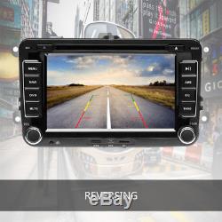 7 Autoradio 2DIN Bluetooth GPS Sat Navi DVD Für VW PASSAT GOLFPOLO Caddy Kamera