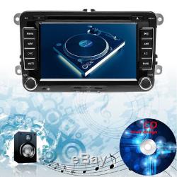 7 Autoradio 2DIN Bluetooth GPS Sat Navi DVD Für VW PASSAT GOLFPOLO Caddy Kamera