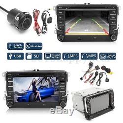 7 Car Stereo Radio DVD Sat Nav GPS Bluetooth For VW Golf MK5 MK6 Jetta Passat