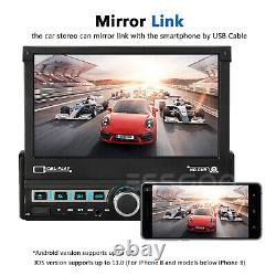 7 Single 1 Din Car Radio Stereo MP5 Player GPS SAT NAV AUX USB Bluetooth+Camera