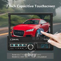 7 Single 1 Din Car Radio Stereo MP5 Player GPS SAT NAV AUX USB Bluetooth+Camera