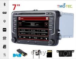 7 VW Passat Golf Transporter T5 Car Stereo DAB Radio DVD GPS Sat Nav Bluetooth