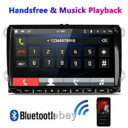 9 Double 2Din Android 10.0 Car Stereo Radio FM MP5 Player Sat Nav GPS BT For VW