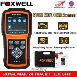 ABS Airbag SRS Reset Tool OBD2 Car Code Reader Scanner Diagnostic Foxwell NT630
