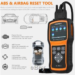 ABS Airbag SRS Reset Tool OBD2 Car Code Reader Scanner Diagnostic Foxwell NT630