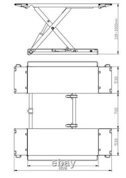 AB-MR3000 3 ton Car Van Ramp Lift 3 YEAR WARRANTY £1390 + VAT