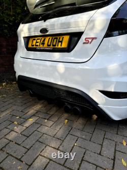 AGM Customs Ford Fiesta MK7 7.5 ST Gloss Black Rear Fin Diffuser Extension