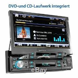 AUTORADIO DVD CD BLUETOOTH 718cm TOUCHSCREEN DISPLAY USB=128GB MP3 AUX 1DIN