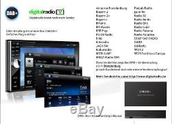 AUTORADIO MIT DAB+ Navi NAVIGATION BLUETOOTH TOUCHSCREEN DVD USB MP3 Doppel 2DIN